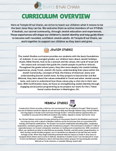 TBC Curriculum Overview 2025-2026